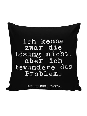 Mr. & Mrs. Panda Kopfkissen Ich kenne zwar die... mit Spruch in Schwarz