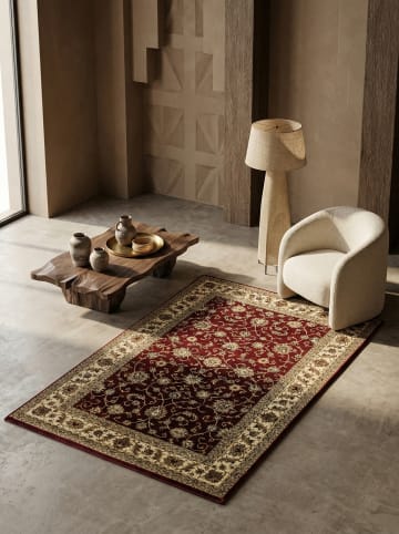 KADIMA DESIGN Teppich Orient Kurzflor klassisch Polypropylen Wohnzimmer in Rot