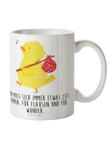 Mr. & Mrs. Panda Kaffeetasse Küken Wander mit Spruch in Weiß