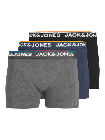 Jack & Jones 3-er Stück Pack Boxershorts Set JACDON in Schwarz-Navy-Grau