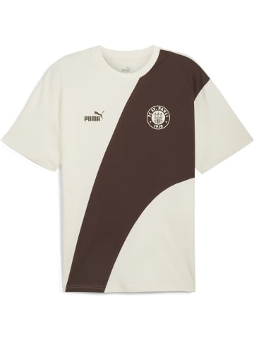 Puma T-Shirt "FCSP ftblCulture+ Tee" in Beige