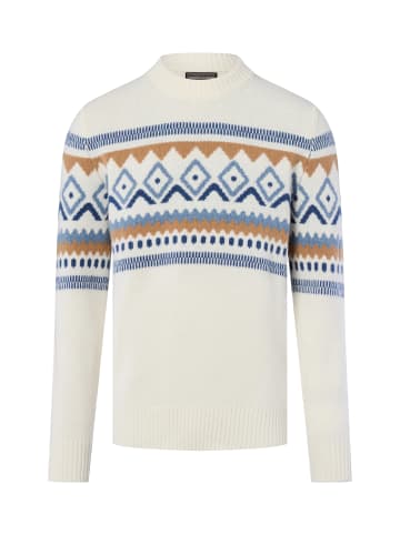 Finshley & Harding Strickpullover in ecru indigo - 0001