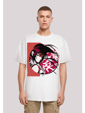 F4NT4STIC Heavy Oversize T-Shirt Manga Girl Japan in weiß