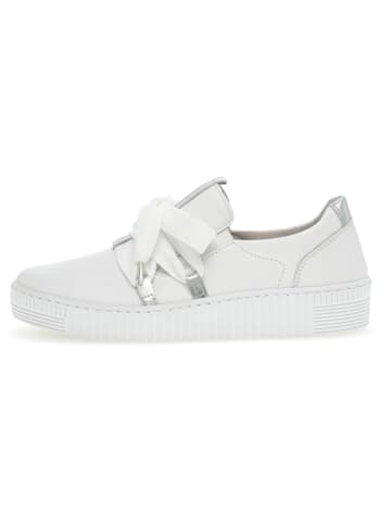 Gabor Sneakers Low in Weiss/Silber