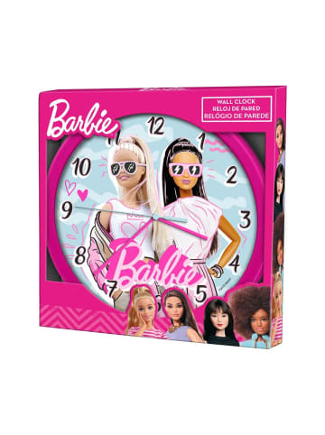 Barbie Wanduhr 25cm Strong Girls Uhr Kinderzimmer pink