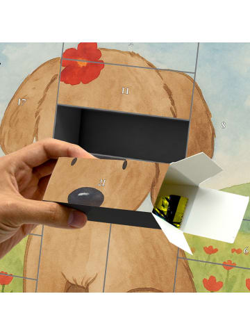 Mr. & Mrs. Panda Adventskalender Hund Dame Design mit Spruch in Weiß