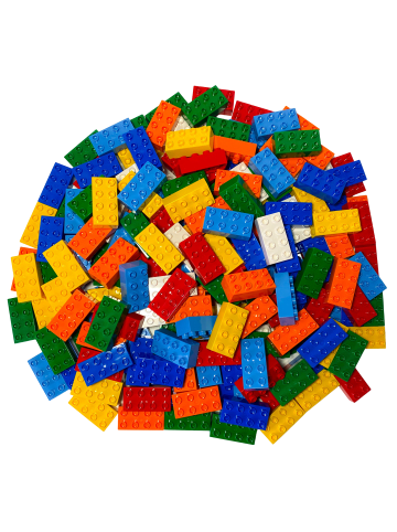 LEGO DUPLO® 2x4 Bausteine Gemischt 3011 50x Teile - ab 18 Monaten in multicolored