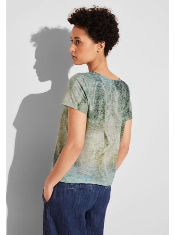 Street One T-Shirt in soft moss green