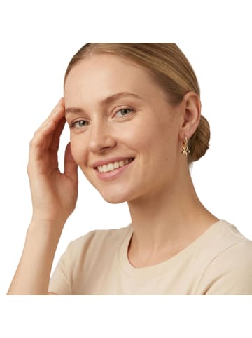 Amor Charm Creole Silber 925, gelbvergoldet in gold