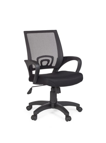 KADIMA DESIGN ARDA Jugendstuhl - Ergonomischer Bürostuhl mit Wippmechanik in Schwarz