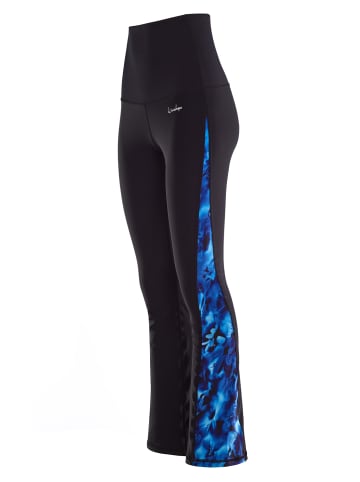 Winshape Functional Power Shape High Waist Boot Cut Leggings BCHWL109 in blue rainflowers