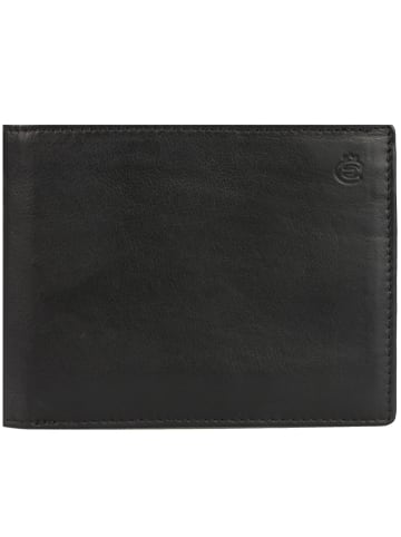 Esquire Geldbörse Leder 12 cm black