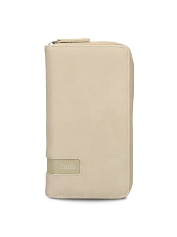 Zwei Mademoiselle Geldbörse 20 cm in nubuk linen