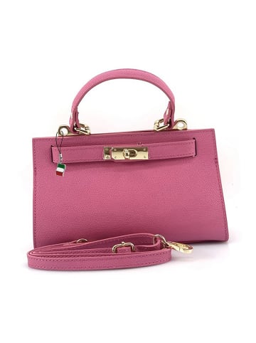 Florence Leder Umhängetasche Florence Tasche pink, fuchsia ca. 23cm