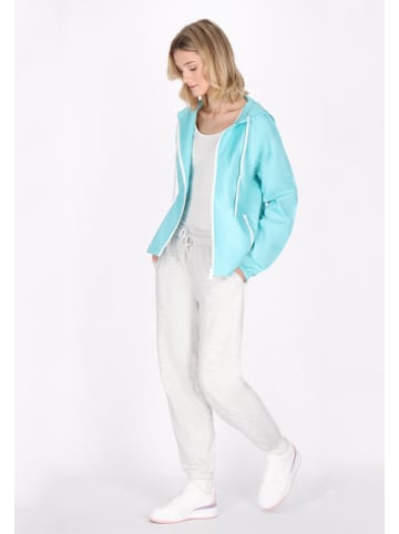 myMO ATHLSR Damen Jacke in Türkis Weiss