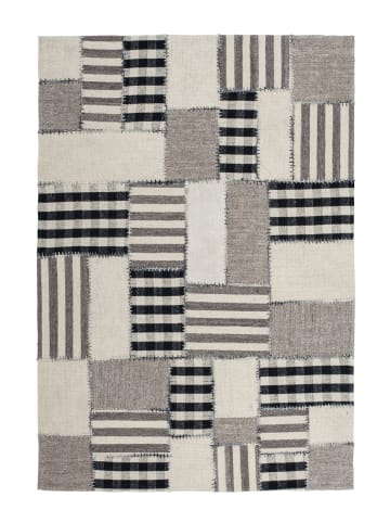 Kayoom Wohnzimmer Teppich – Patchwork Teppich Liana 214 160 x 230 cm in natur - rechteckig