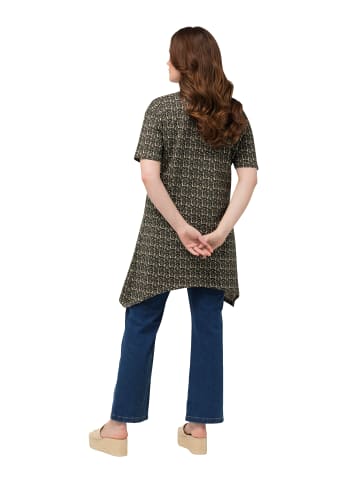 Ulla Popken Longshirt in dunkles olive