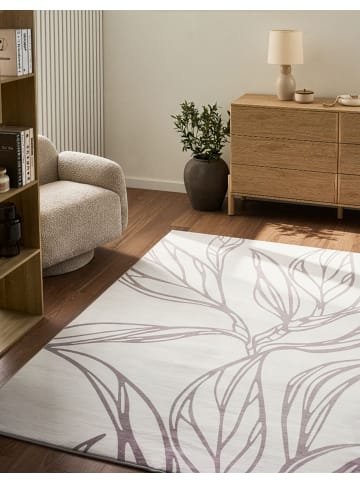 Beliani Kurzflor ERZURUM in Beige - (W) 160 x (L) 230 cm