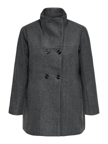 ONLY Carmakoma Mantel in Dark Grey Melange