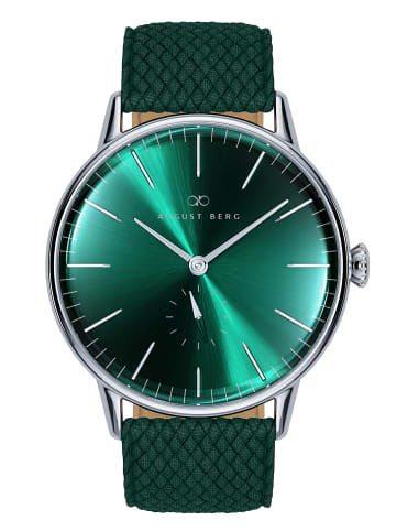 August Berg Armbanduhr Serenity Greenhill N°40 in silver dark_green