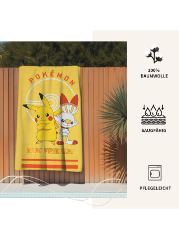 termana Traum&Trend Badetuch / Strandtuch "Pokemon" in Gelb