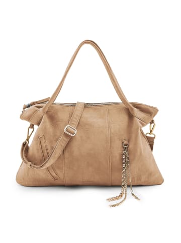 FREDs BRUDER Velvet Wild Schultertasche Leder 59 cm camel