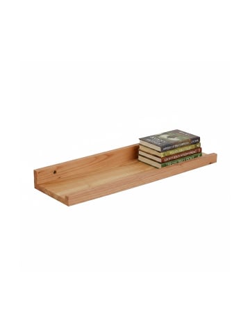 relaxdays Wandregal in Natur - (B)50 x (H)5 x (T)15 cm