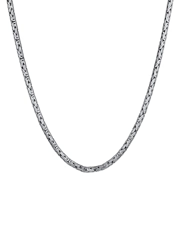 KUZZOI Halskette 925 Sterling Silber in Schwarz