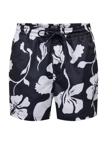 Only&Sons Badehose 'Ted Life Floral' in dunkelblau