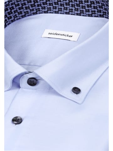 Seidensticker Business Hemd Slim in Mittelblau