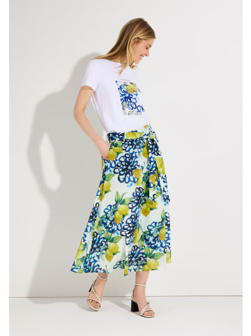 More & More sommerliches Kurzarmshirt "Zitrone" in white