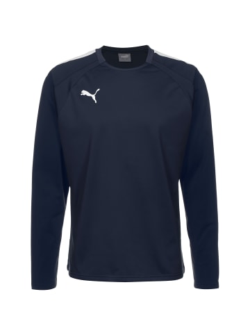 Puma Sweatshirt TeamLIGA in dunkelblau / weiß