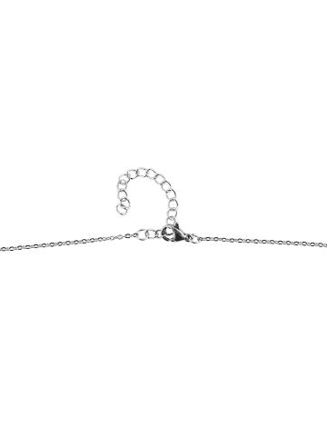 Adeliás Damen Halskette – Ankerkette aus Edelstahl 43 cm in silber