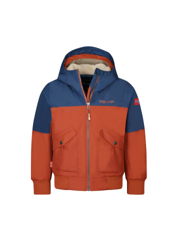 Trollkids Winterjacke "Grimstad" in Mystik Blau/Rostrot/WÃƒÂ¼stensand