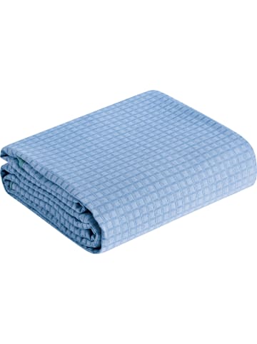 Erwin Müller Baumwollmischung Tagesdecke in blau