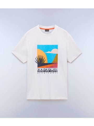 Napapijri T-Shirt "S-Arbia Ss" in Weiß
