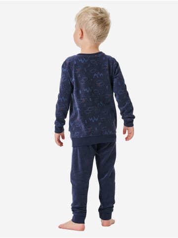 Schiesser Pyjama Boys World in Dunkelblau
