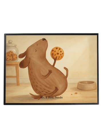 Mr. & Mrs. Panda Schreibunterlage Hund Keks Design ohne Spruch in Weiß