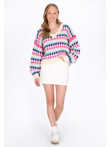 myMo Sweater in turquoise multicolor