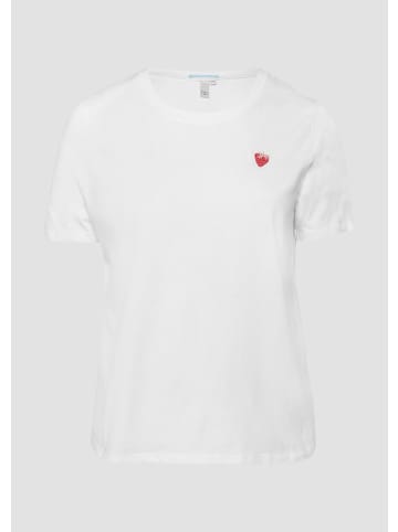 QS T-Shirt in 01D1_weiß