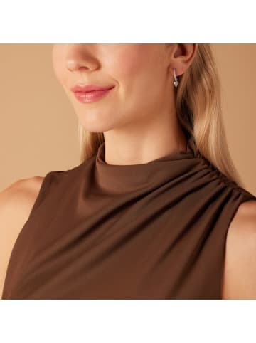 Lucardi 925 Silber Ohrringe Herz