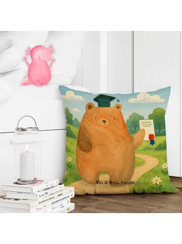 Mr. & Mrs. Panda Dekokissen 40x40 Bär Prüfung Design ohne Spruch in Weiß