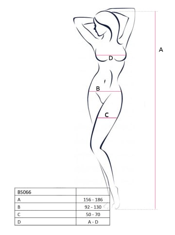 Passion Bodystocking-Ouvert in rot