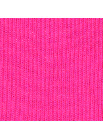 halsüberkopf Schal mit Fangrippe-Muster in Pink