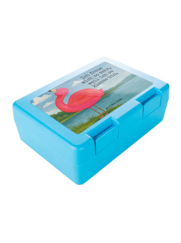 Mr. & Mrs. Panda Bento Box Flamingo Stolz Design mit Spruch in Weiß