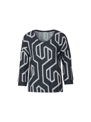 Street One Langarmshirt in deep blue melange