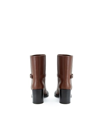 Burberry Braun Leder Knöchel Stiefel