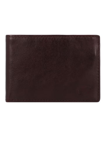 Braun Büffel Arezzo Geldbörse RFID Schutz Leder 10.5 cm in braun