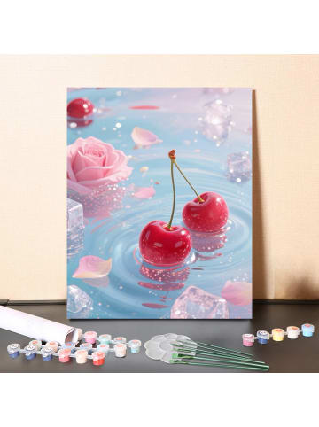 ARTNANAS DIY Malen nach Zahlen Set-"Kirsche" 