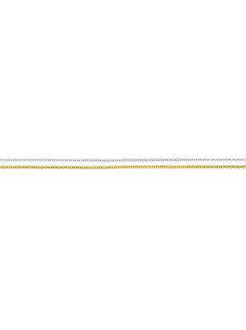 Adeliás Damen 925 Silber Anker Halskette 42 cm Ø 1,5 mm in vergoldet